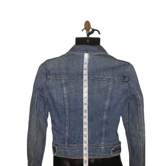 American Eagle Blue Denim‎ Button Up Sz XS Jacket Women - Picture 3 of 7